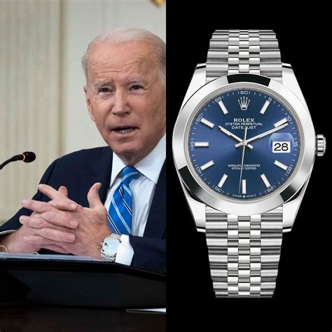 biden rolex watch|watch biden wear a datejust.